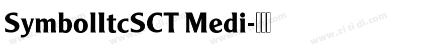 SymbolItcSCT Medi字体转换